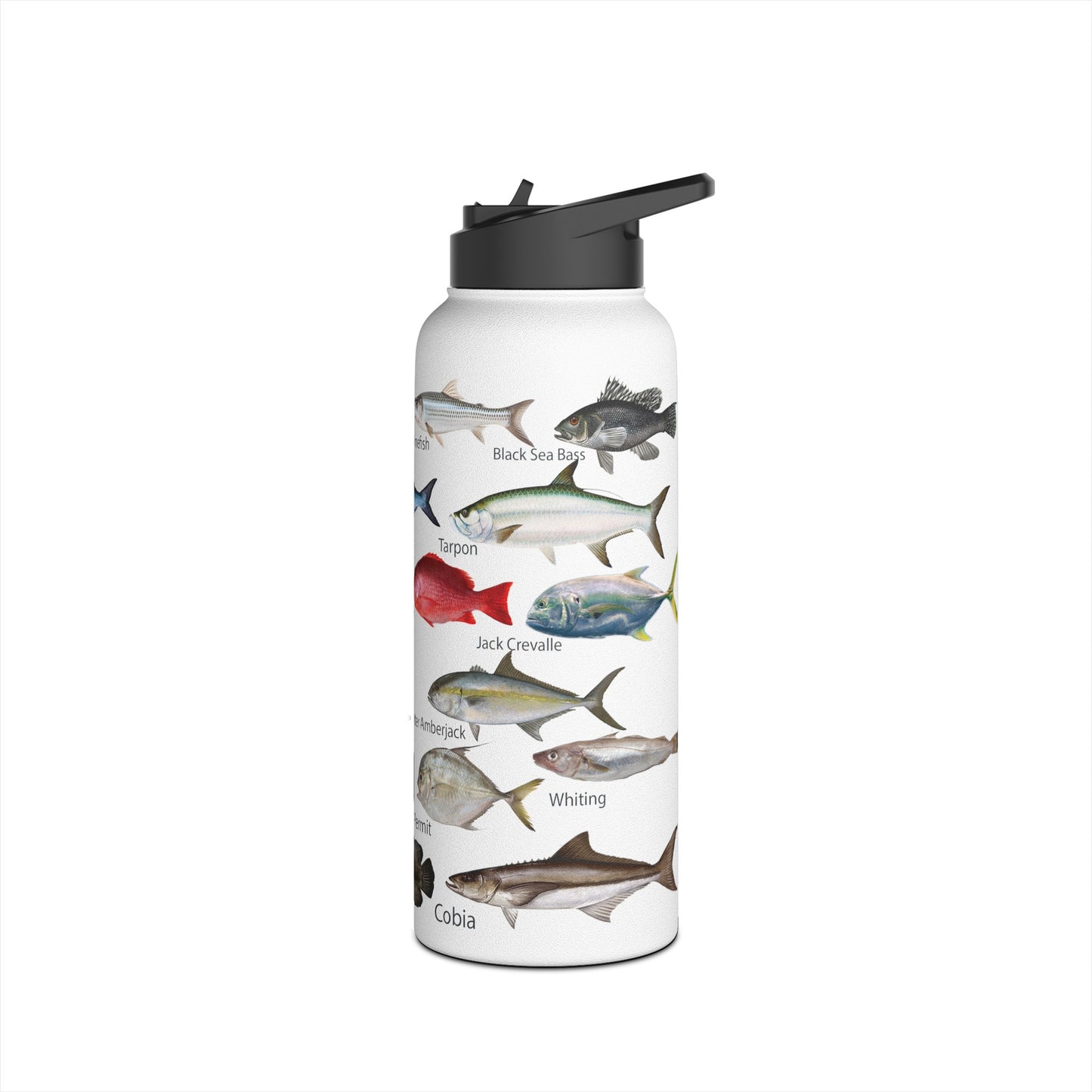 Fish Identification 32oz Stainless Water Bottle