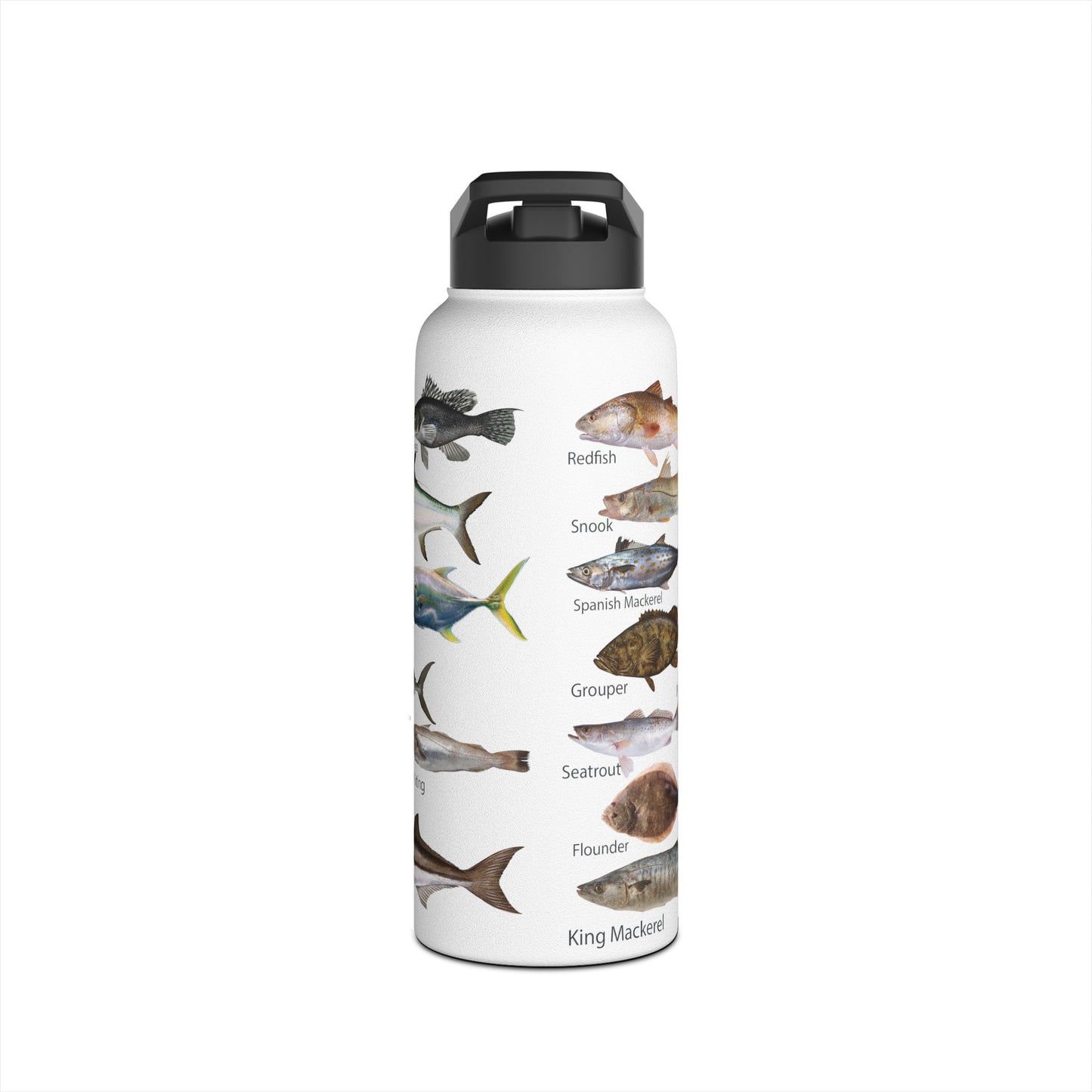 Fish Identification 32oz Stainless Water Bottle