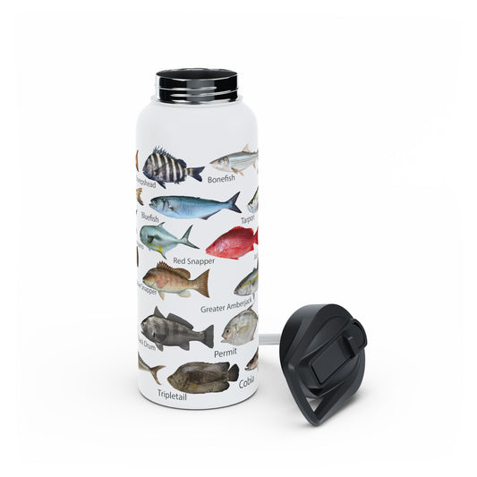 Fish Identification 32oz Stainless Water Bottle